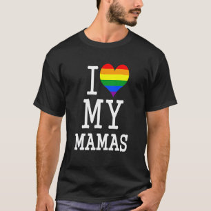 T-shirt Présent Pour Les Moms Gay Vêtements Bébés J'Aime M