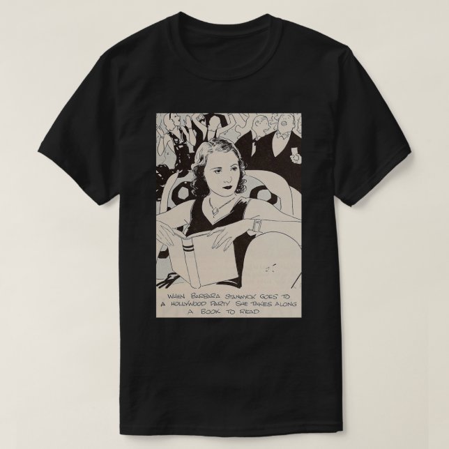 T-shirt Présentateur Spécial Stanwyck Drama Barbara Actric (Design devant)