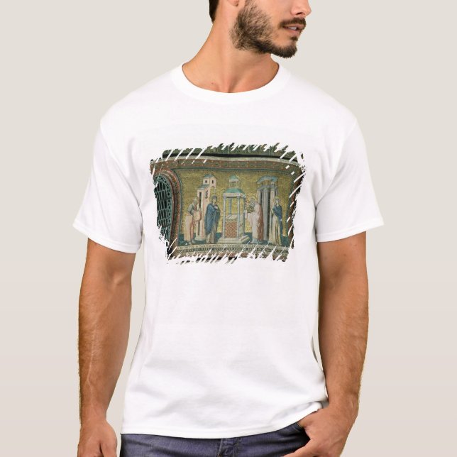 T-shirt Présentation dans le temple, détail de l'histoire (Devant)