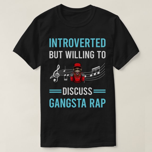T-shirt Présentation du rappeur Rapping de rap Gangsta (Design devant)