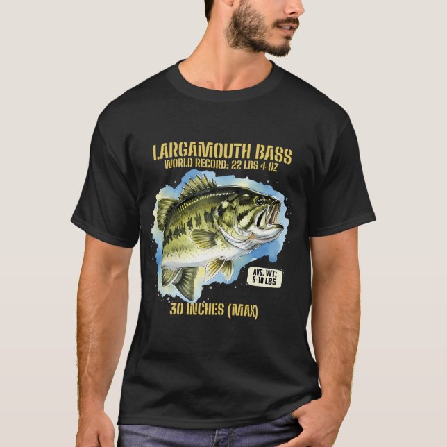 T-shirt Présentation éducative de l'achigan à grande bouch (Devant)