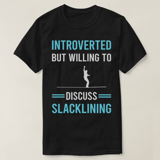 T-shirt Présenté Slackline Slackliner (Design devant)