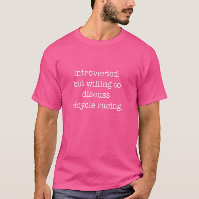 T-shirt Présenté Tricycle Racing Lover - Funny Sarcasti (Devant)