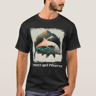 T-shirt Préserver et protéger le parc national Vintage sau