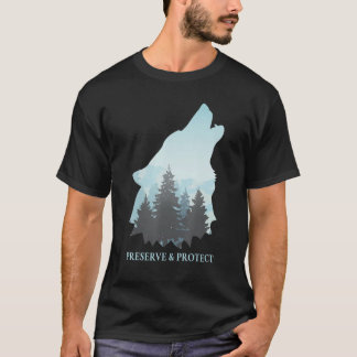 T-shirt Préserver et protéger les loups et les meules de l
