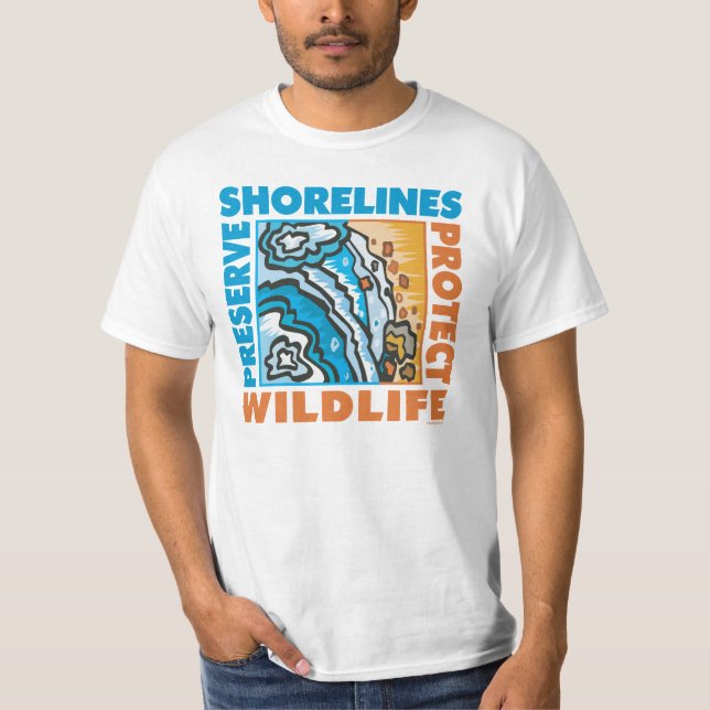 T-shirt Préserver les rivages - Protéger Wildife (Devant)