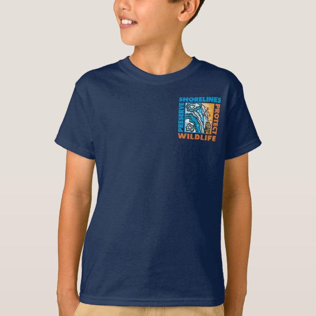 T-shirt Préserver les rivages - Protéger Wildife (Devant)