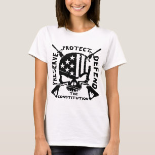 T-shirt Préserver, protéger et défendre le crâne en d
