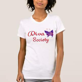 T-shirt Président américain de société de papillon de diva