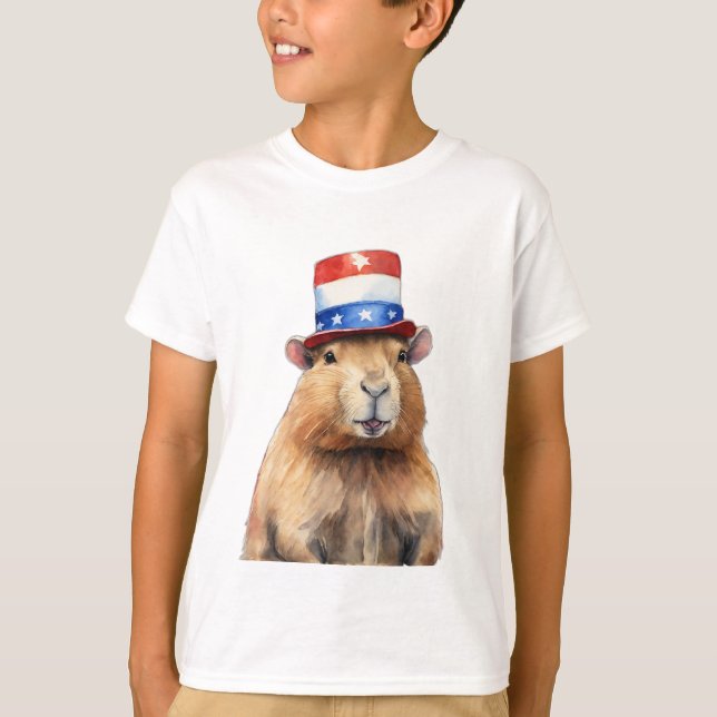 T-shirt Président Capybara - Amoureux des animaux passionn (Devant)