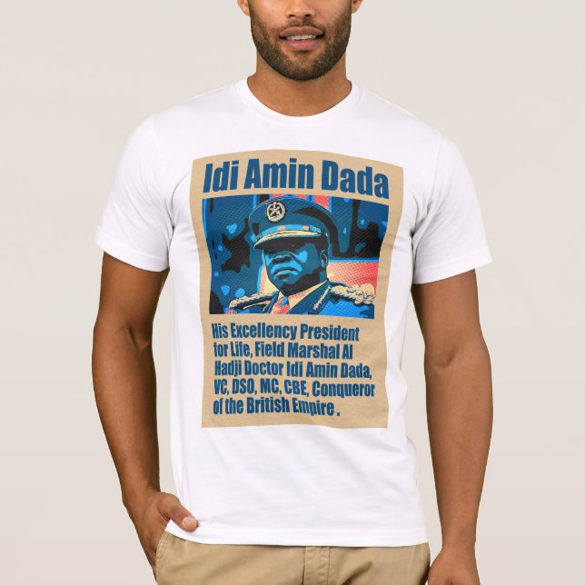 T-shirt Président de la vie Iddi Amin (Devant)