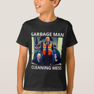 T-shirt Président Garbyge Homme Nettoyage Désordre Tee Tru