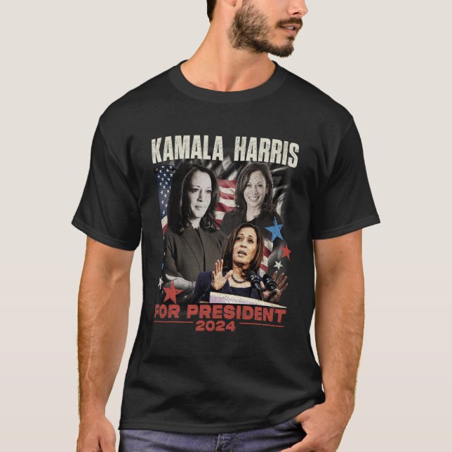 T-shirt Président Kamala Harris Nous ne reviendrons pas 20 (Devant)