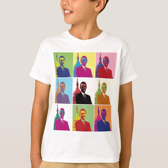 T-shirt Président Obama Pop Art (Devant)