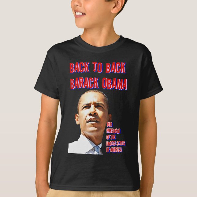 T-shirt Président Obama, retour à l'arrière_ (Devant)