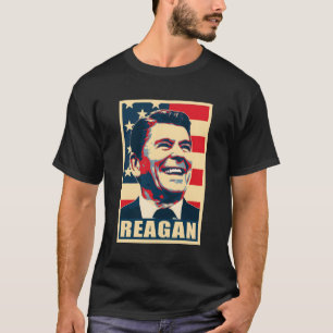 T-shirt Président Ronald Reagan Propagande Poster Pop Art