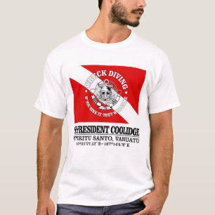 T-shirt Président SS Coolidge (meilleures épaves)