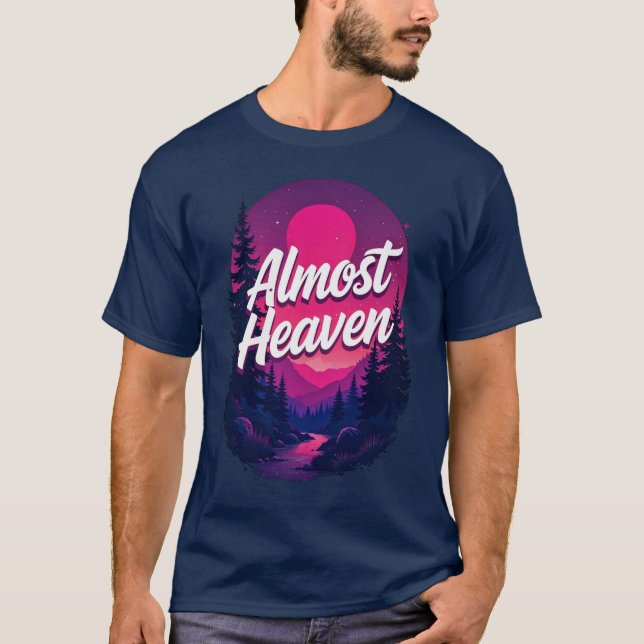 T-shirt presque Heaven West Virginia (Devant)