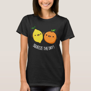 T-shirt Pressez Le Jour Fruit Positif Pun Fruit Dark BG