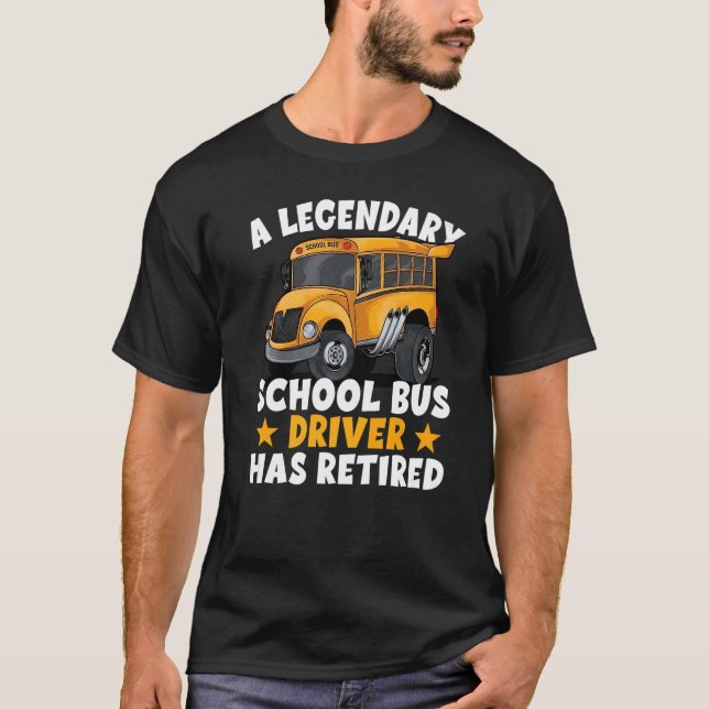 T-shirt Prestation de retraite pour autobus scolaire Retra (Devant)