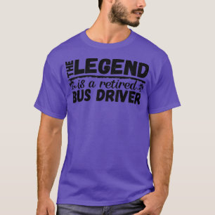 T-shirt Prestations de retraite pour chauffeur d'autobus à