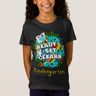 T-Shirt Prêt À Apprendre Démarrage École maternelle Enfant