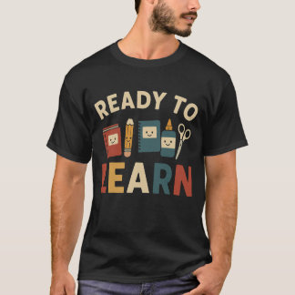 T-shirt Prêt à apprendre | Retour à l'école