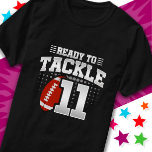 T-shirt Prêt à attaquer 11 Football Party 11e anniversaire
