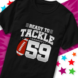 T-shirt Prêt à attaquer 59 Football Party 59e anniversaire