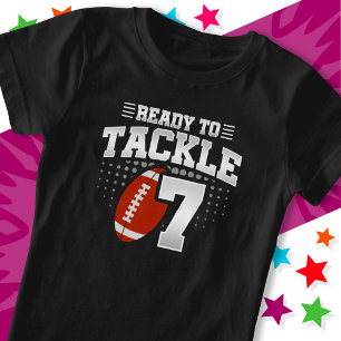 T-Shirt Prêt à attaquer 7 Football Party 7e anniversaire