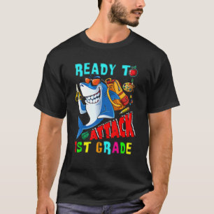 T-shirt Prêt À Attaquer Le Requin De 1Ere Année De Retour