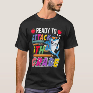 T-shirt Prêt À Attaquer Le Requin De 6E Année À L'École