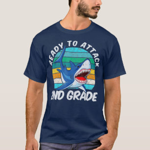 T-shirt Prêt À Attaquer Les Garçons De 2E Année À L'École 