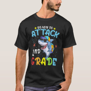 T-shirt Prêt À Attaquer Les Garçons De 2E Année Les Enfant