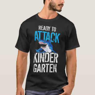 T-shirt Prêt À Attaquer Les Garçons De Niveau Maternelle D