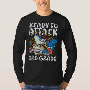 T-shirt Prêt À Attaquer Les Vêtements De 3E Année À L'Écol