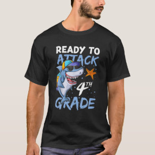 T-shirt Prêt À Attaquer Les Vêtements De 4E Année, Retour 