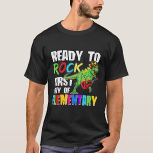 T-shirt Prêt à détonner premier jour de l'élémentaire Dino