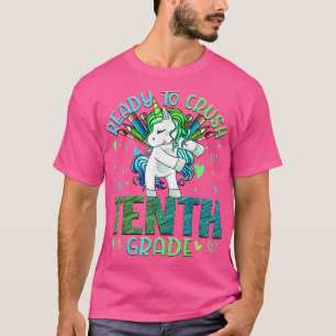 T-shirt Prêt à écraser 10e année de retour à l'école Uni