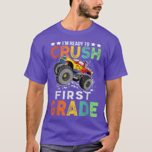 T-shirt Prêt à écraser 1ère année Monster Truck Boy Retour
