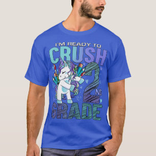 T-shirt Prêt à écraser la 2e année de retour à l'école Uni