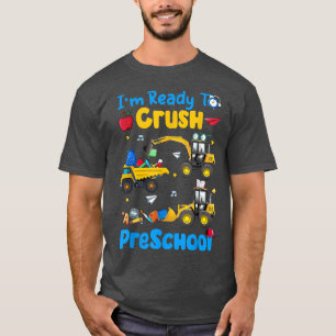 T-shirt Prêt À Écraser La Construction D'Un Camion Préscol