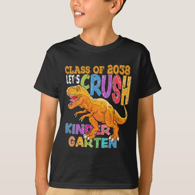 T-shirt Prêt à écraser la maternelle 2038 Dinosaur Ck à l' (Devant)