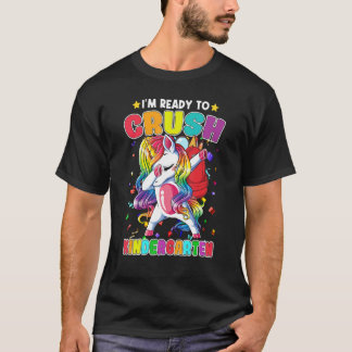 T-shirt Prêt à écraser la maternelle licorne dabbing dos T