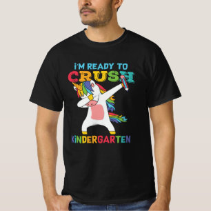 T-shirt Prêt à écraser la maternelle Licorne École adorabl