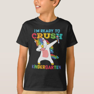 T-shirt Prêt à écraser la maternelle Licorne École adorabl