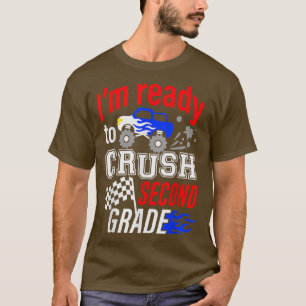T-shirt Prêt à écraser le Camion Monster de 2e année