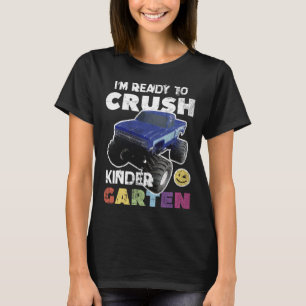 T-shirt Prêt À Écraser Le Garçon Monster Truck Boy Back