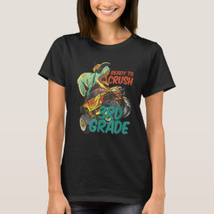 T-shirt Prêt À Écraser Le Monstre Rex Dinosaur 3E Grade