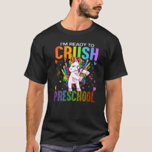 T-shirt Prêt À Écraser Le Préscolaire Retour À L'École Uni